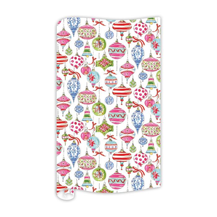 New Holiday Ornaments Wrapping Paper