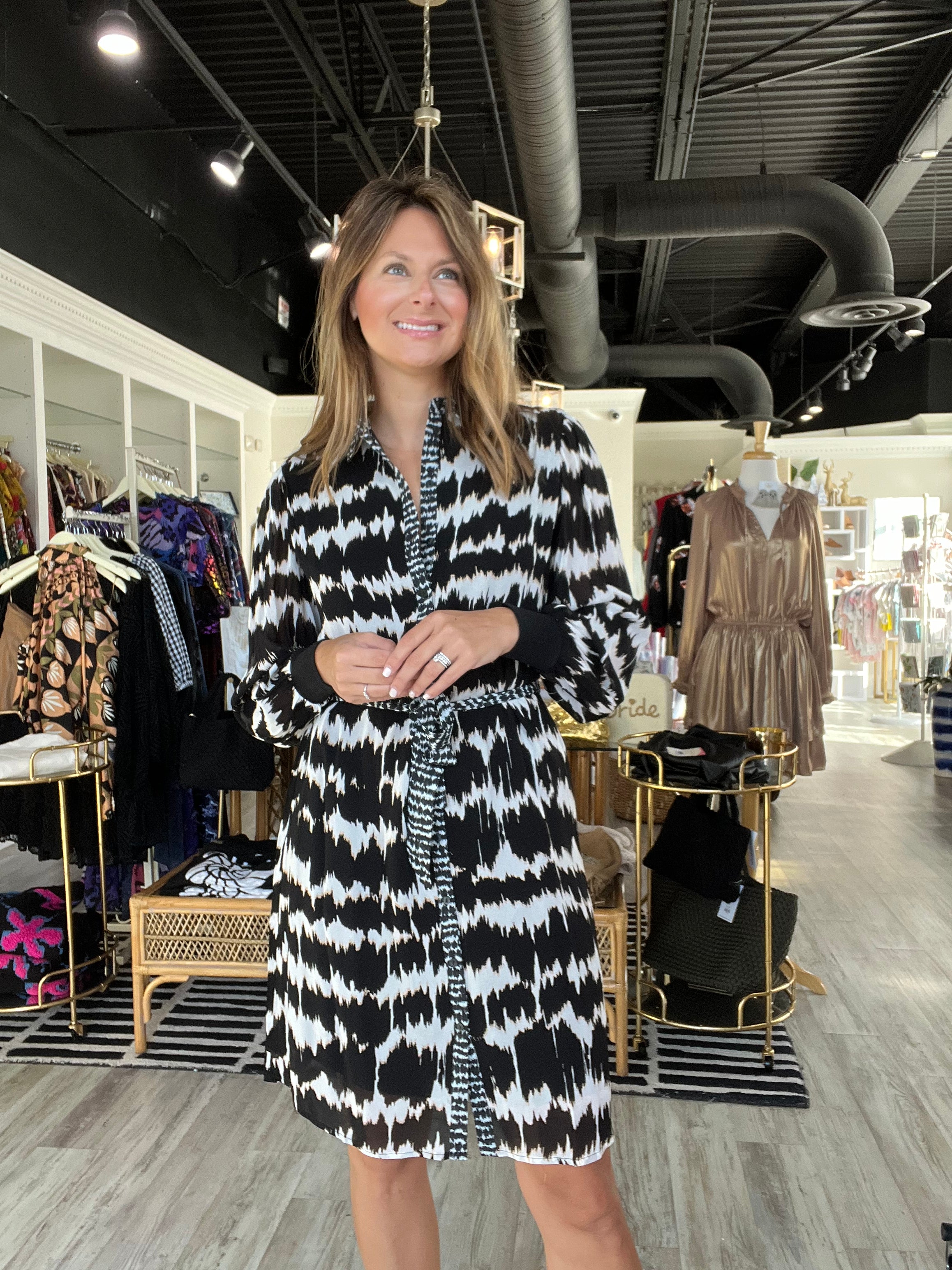 Abstract Illusion Dress