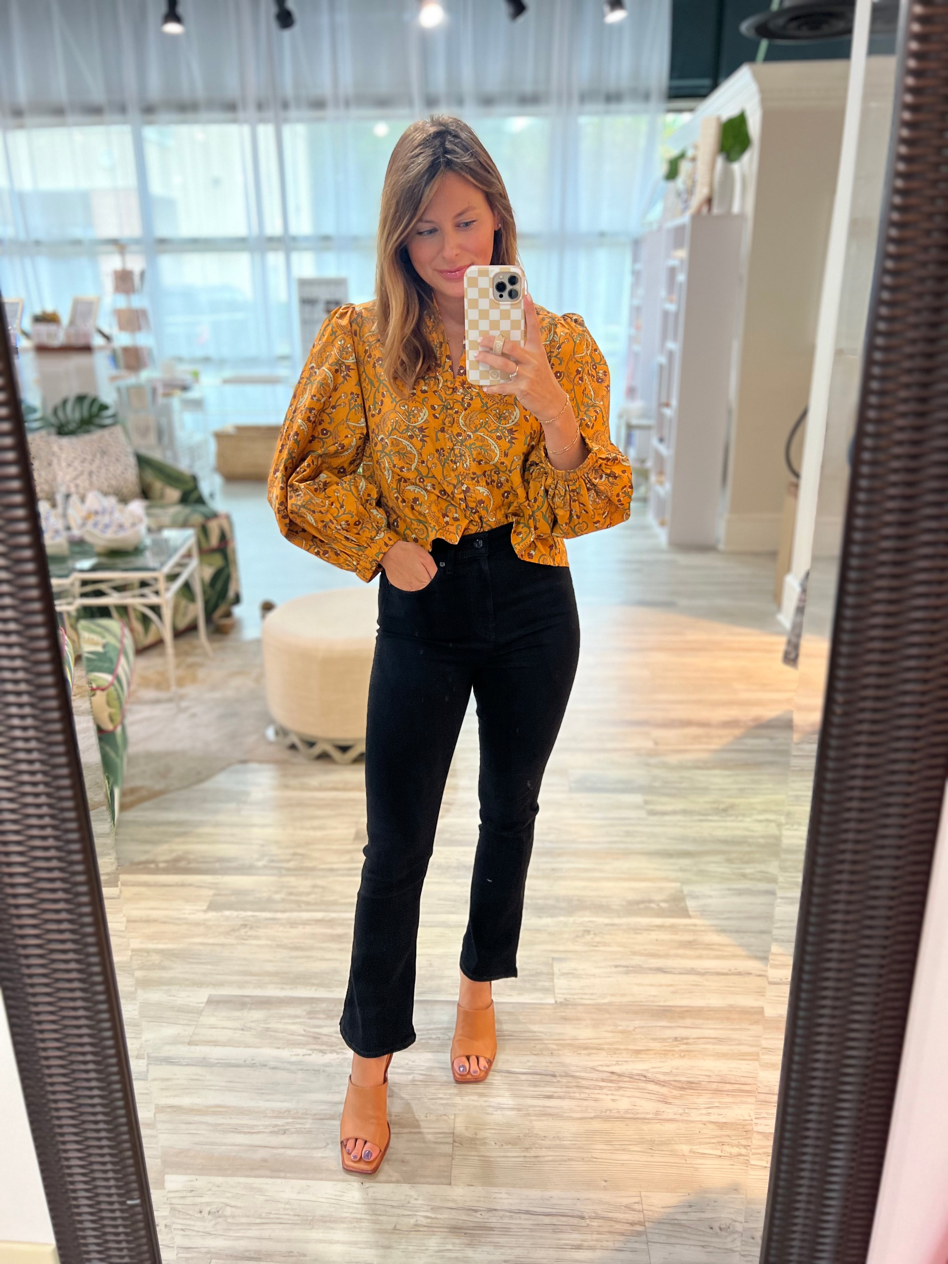Taylor Blouse in Sienna Paisley