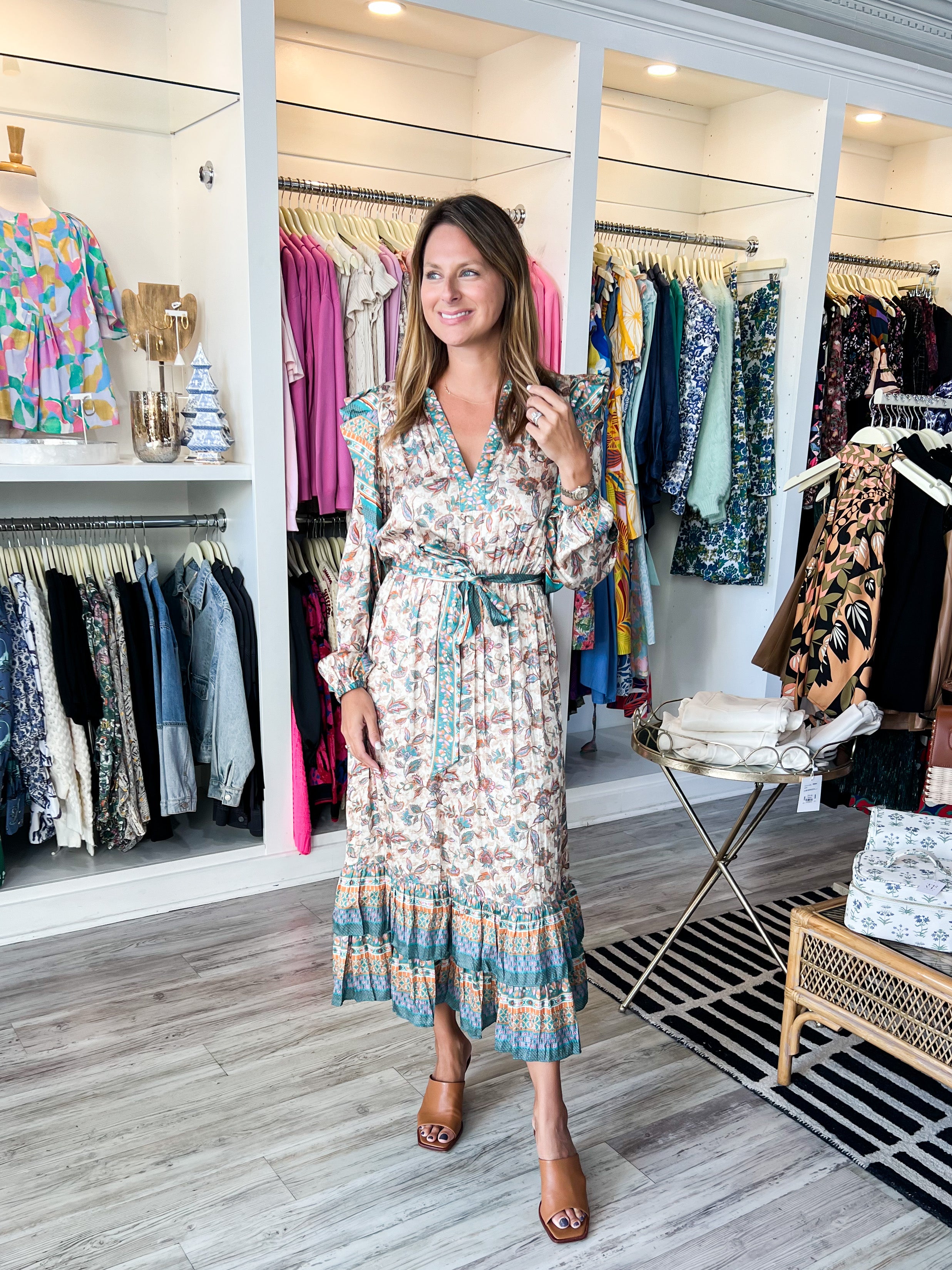 Grand Bohemian Flounce Dress