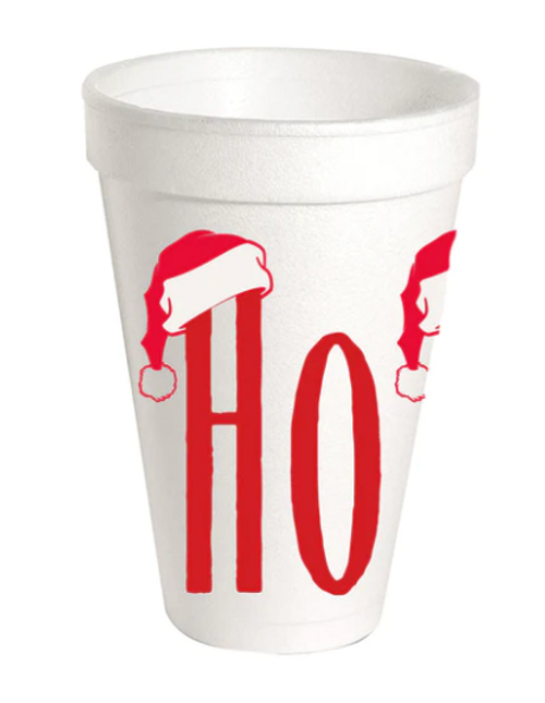 Ho Ho Ho Styrofoam Cups