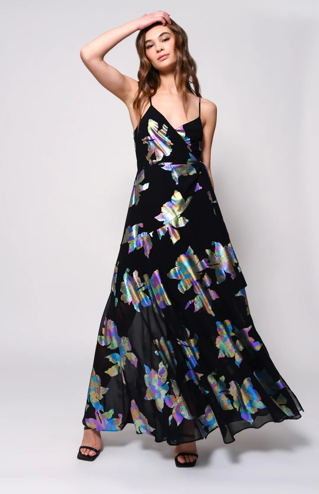 Alden Iridescent Wrap Maxi