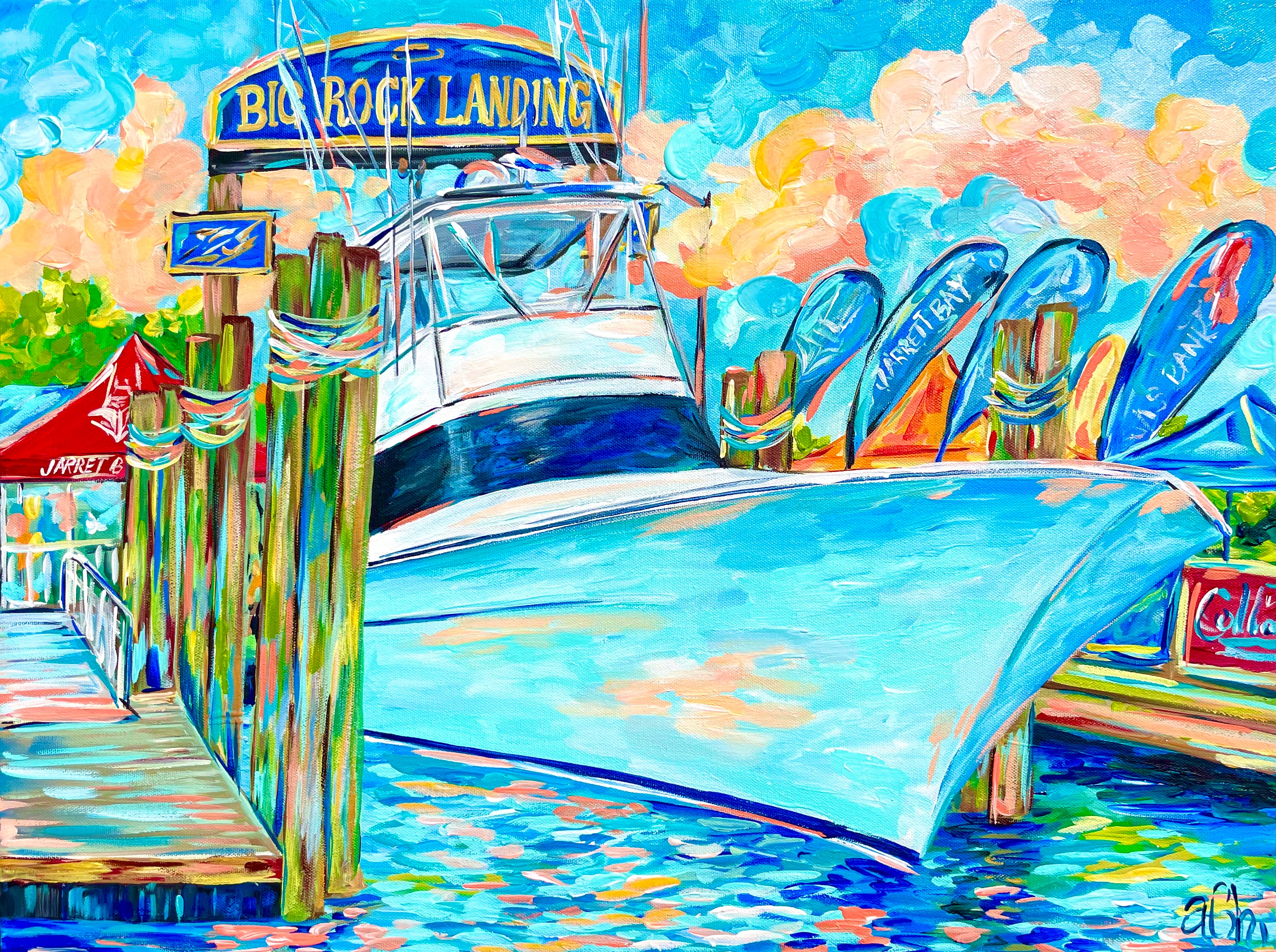 Backed in at Big Rock Landing Print