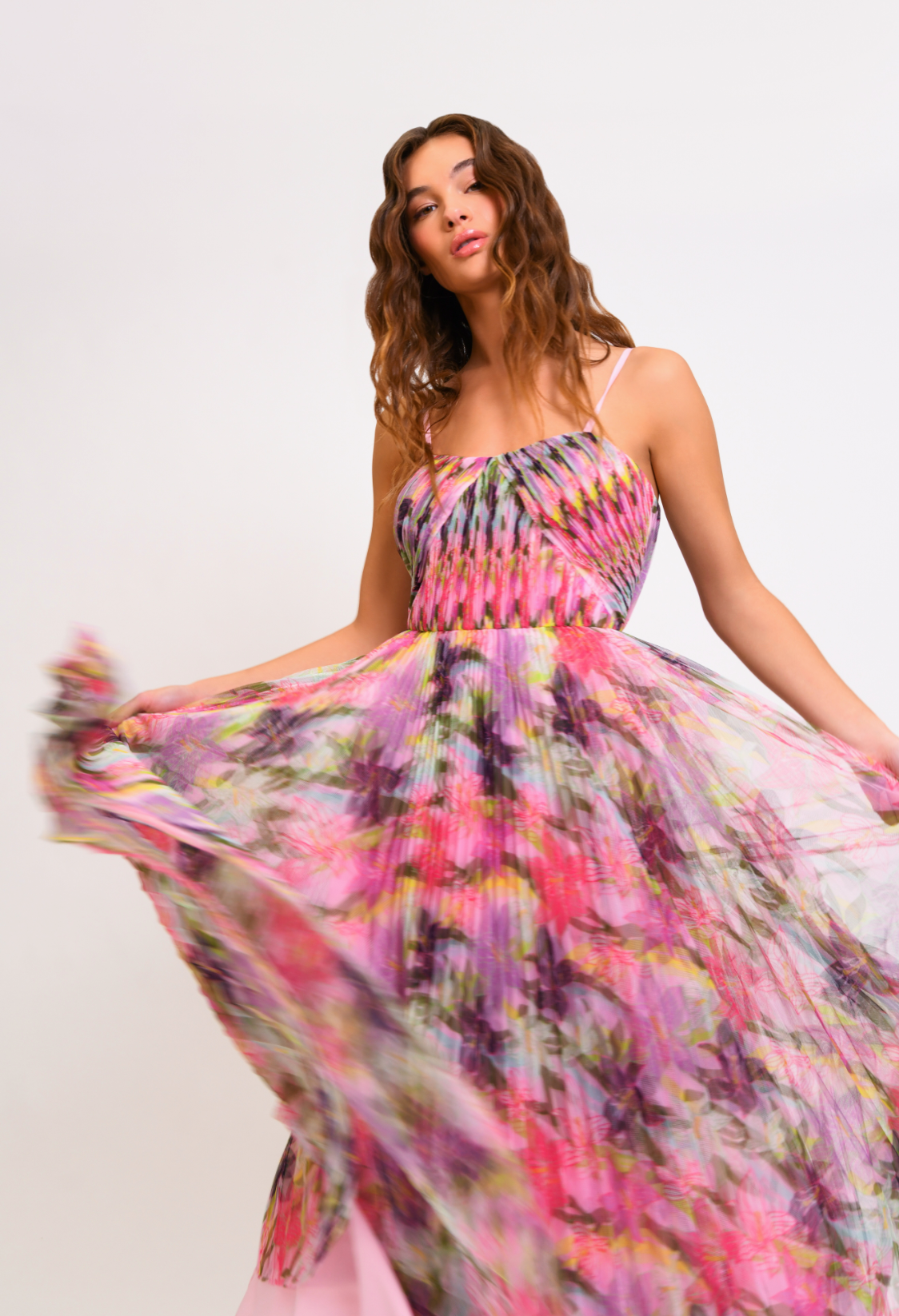 Vita Abstract Floral Dress