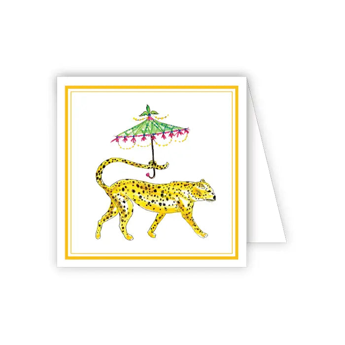 Dressed Up Cheetah Enclosure Card