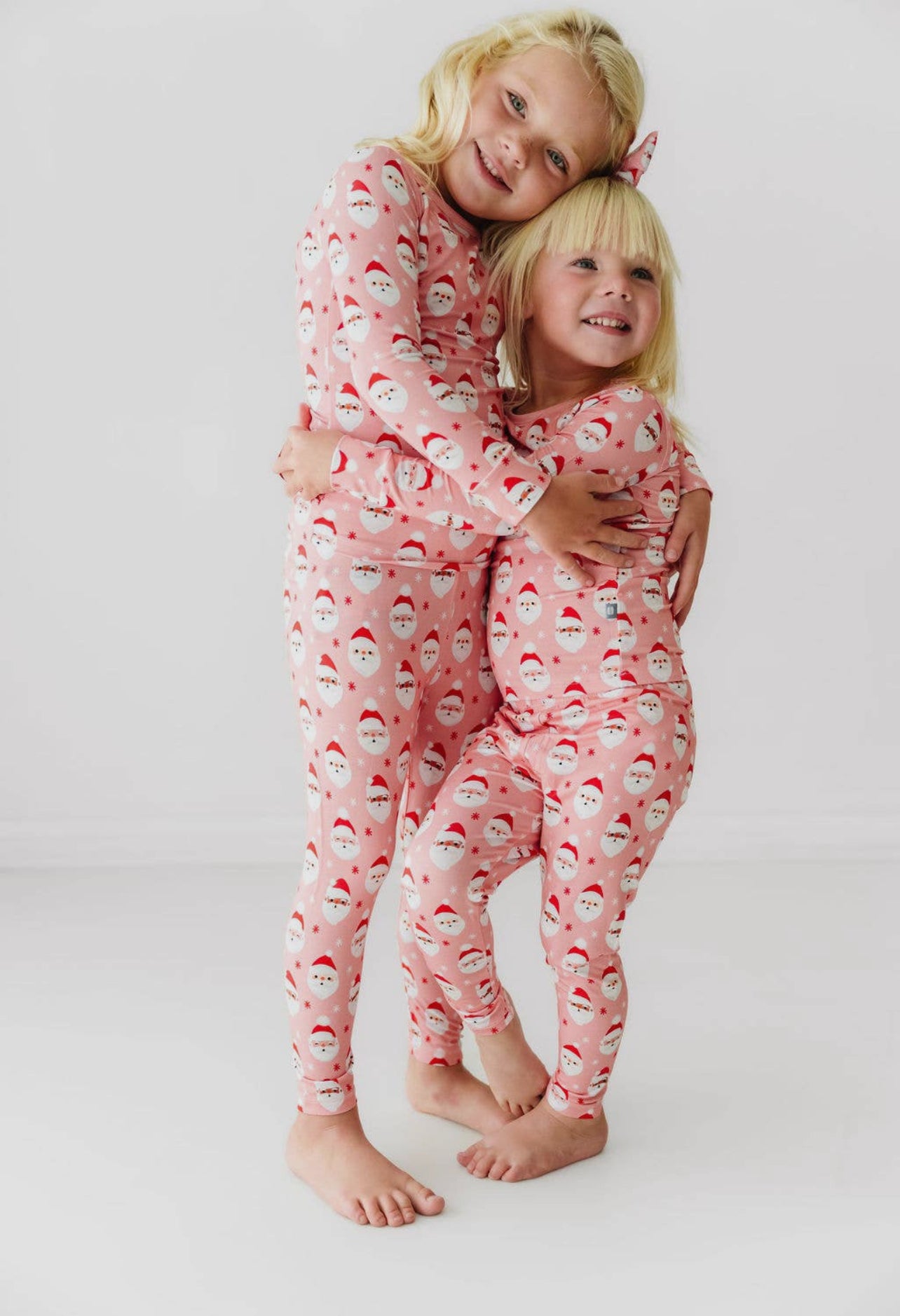 Vintage Santa Jammies - Pink