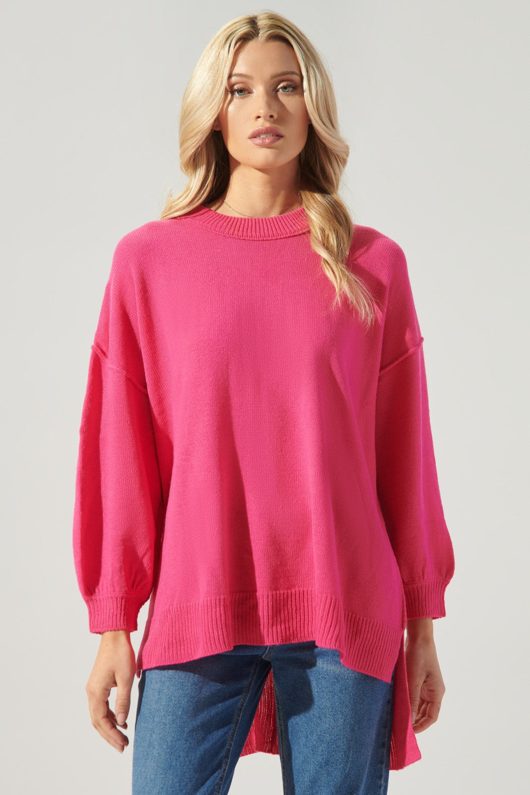 Meri Hi Low Tunic Sweater - Two Colors
