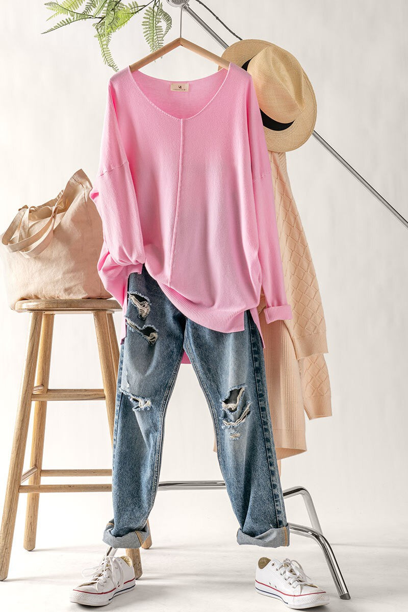 Everyday Seamed Sweater