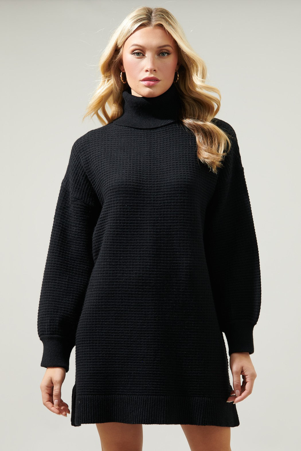 Yawnee Waffle Sweater Dress - Two Colors