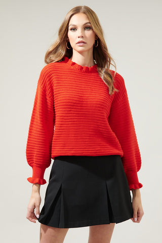 Cinch Front Sweater