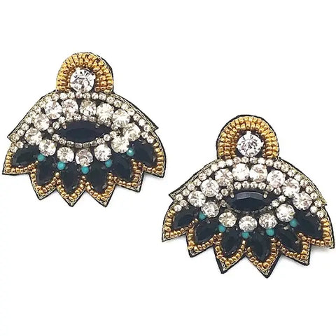 Magenta Rainbow Cabana Earrings