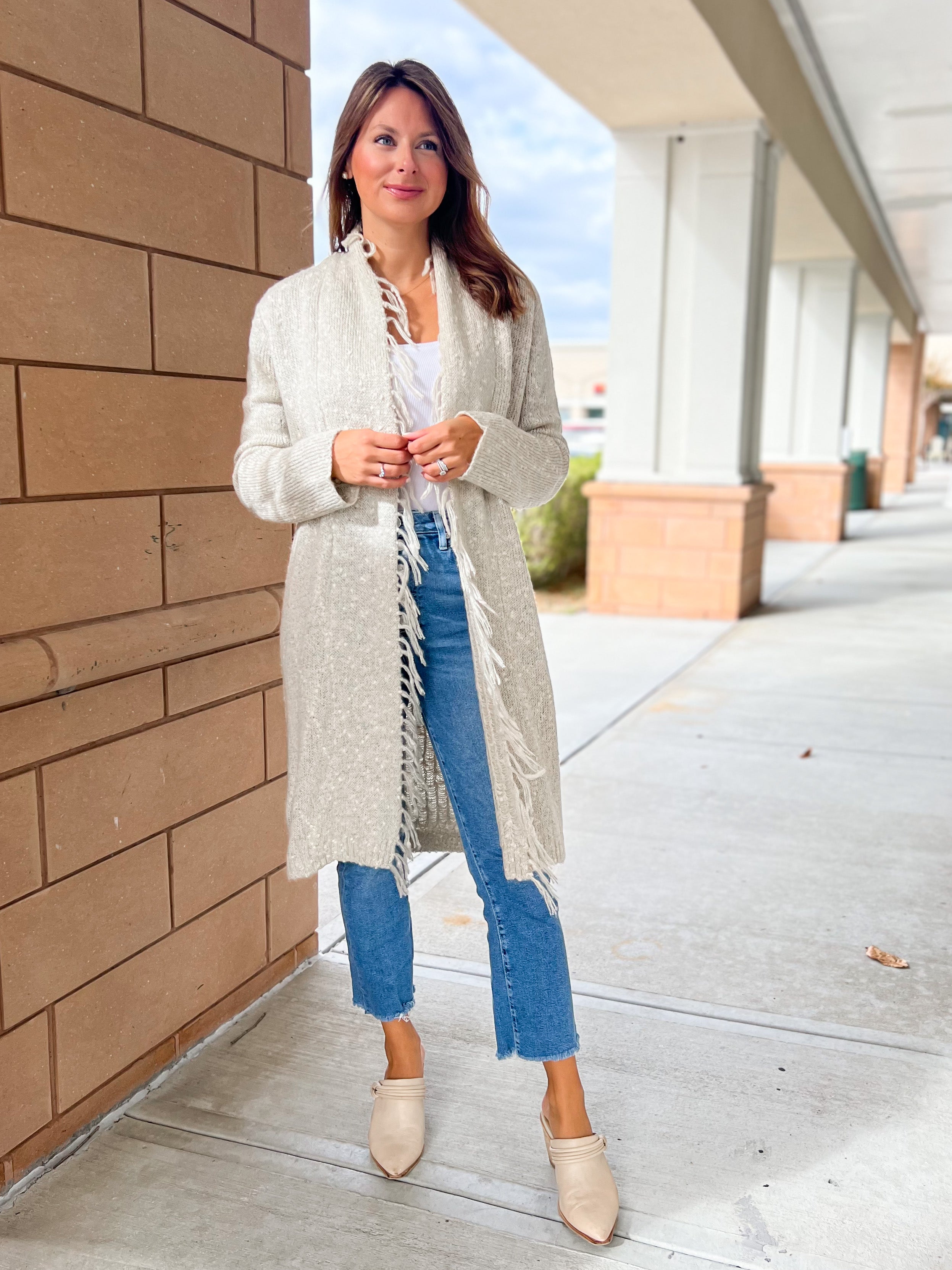 Fringed Cardigan