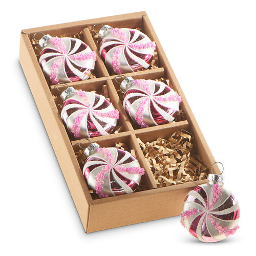 Mini Peppermint Ornaments
