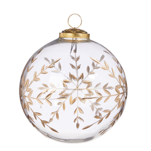 Etched Snowflake Ornament