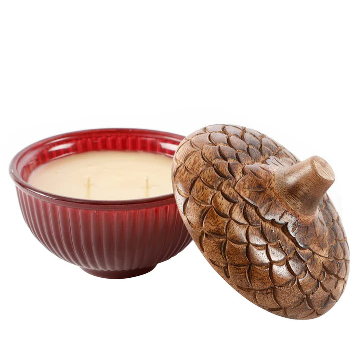 Apple Jack Acorn Candle
