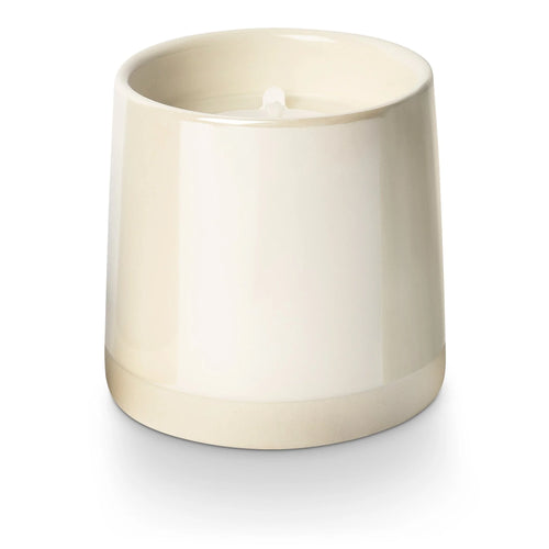 Winter White Ceramic Shine Candle