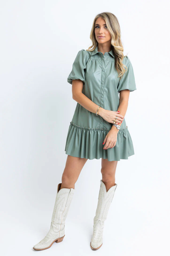 Phoenix Faux Leather Dress