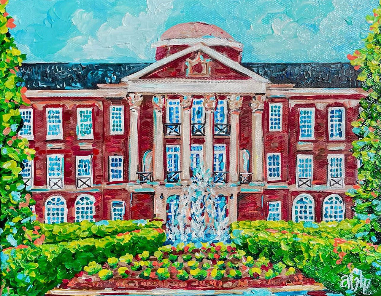 Meredith College 11x14 Original Painting