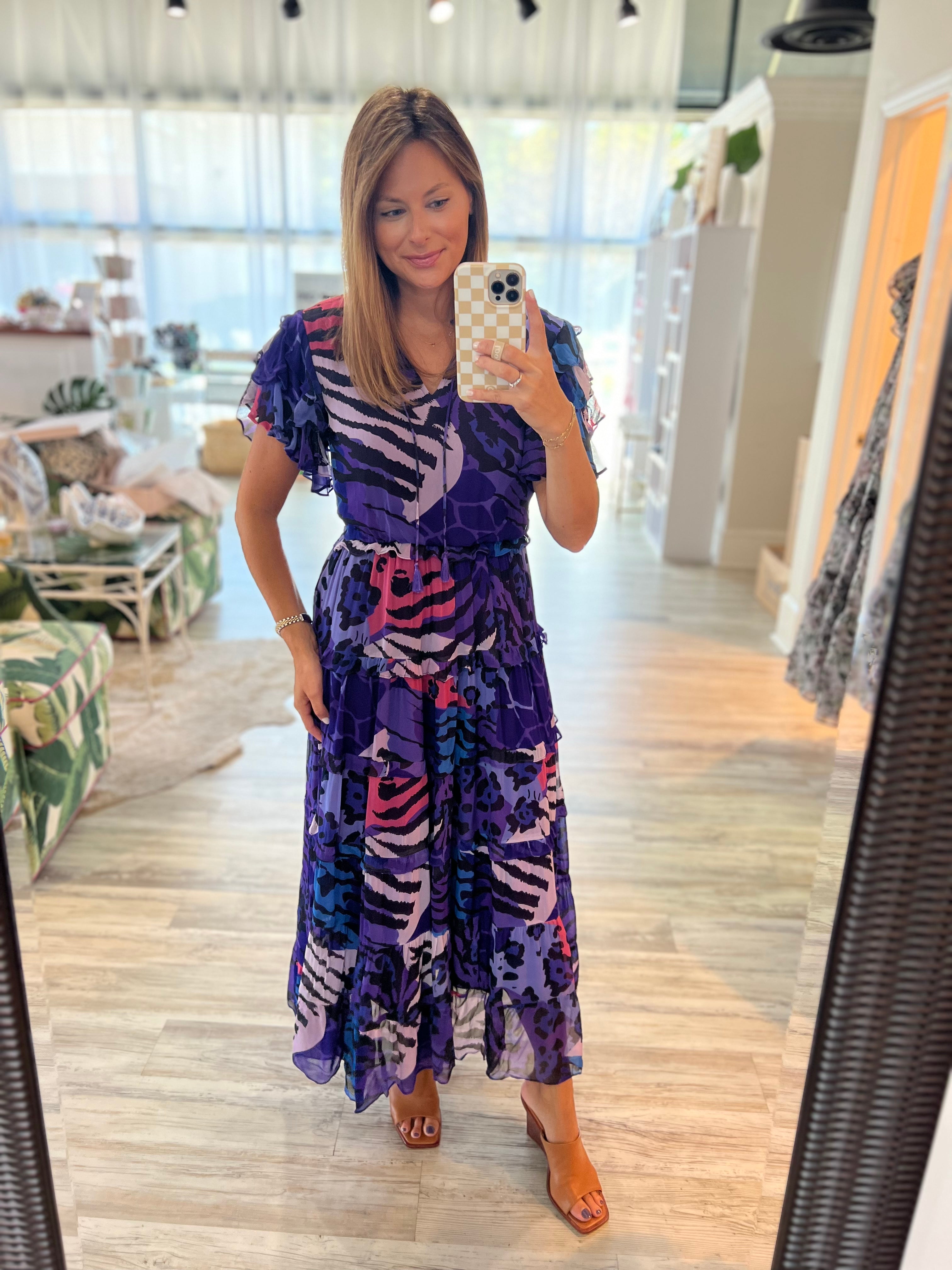 Stella Dress in Wild Skin