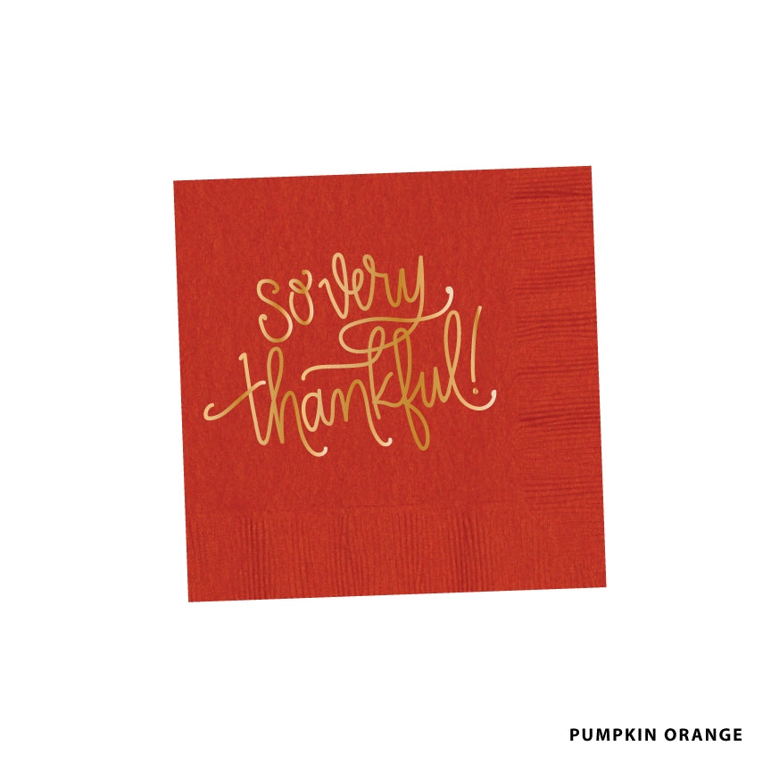 So Very Thankful Cocktail Napkins