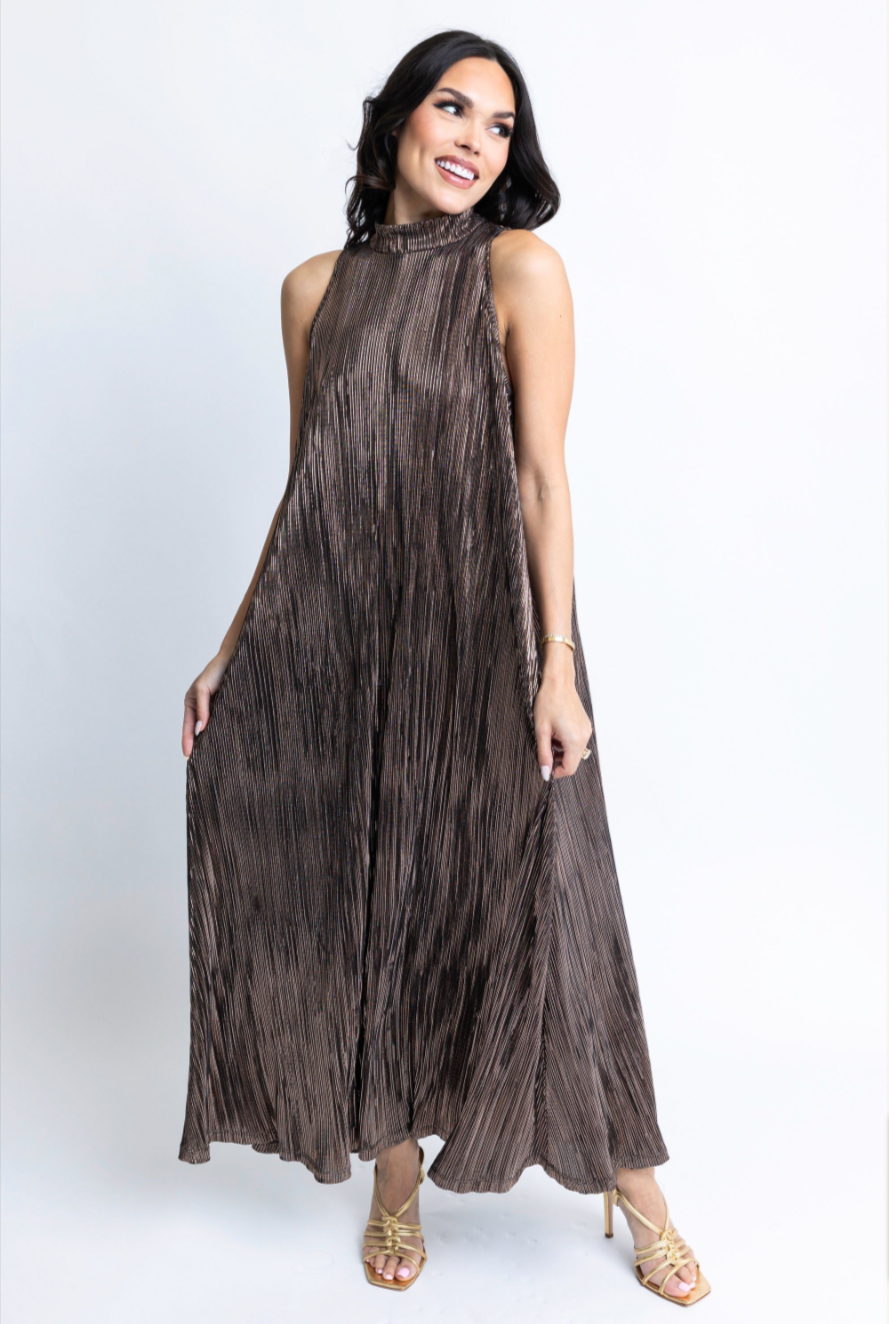 Chocolate Lurex Dress