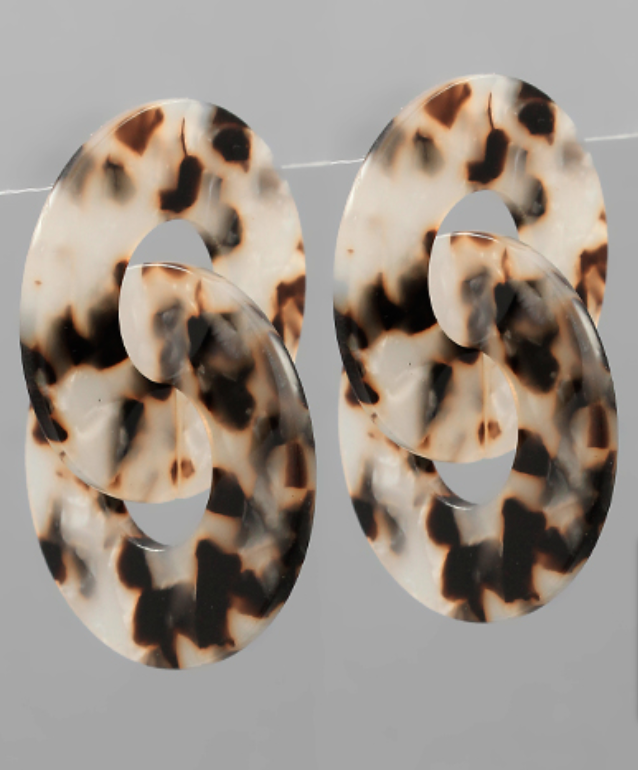 Acrylic Twist Knot Earrings