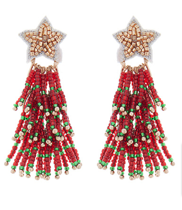 Christmas Star Earrings
