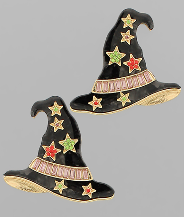 Halloween Hat Earrings