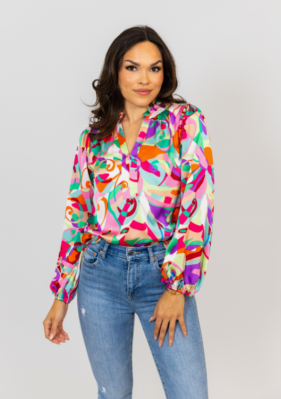 Retro Silky Top