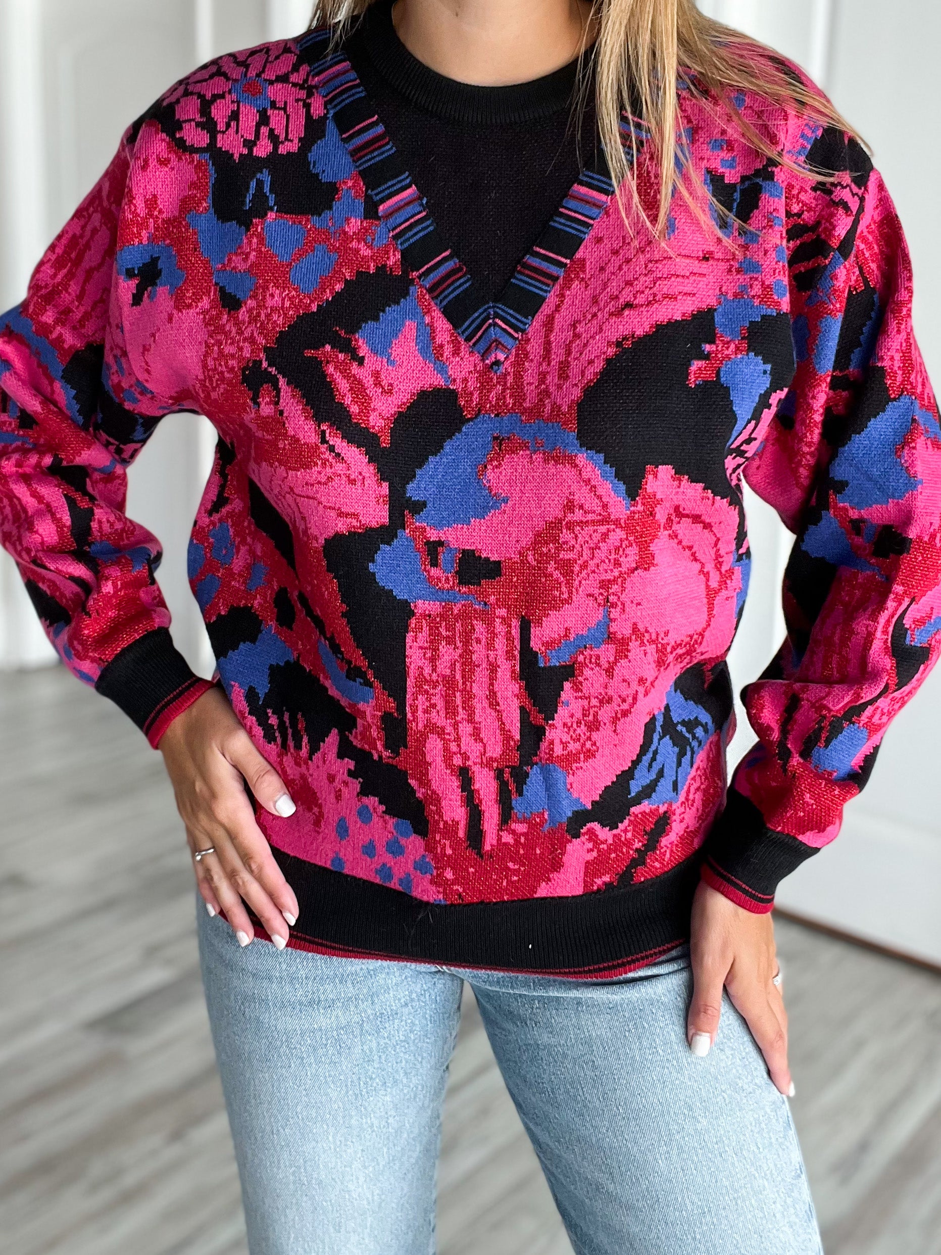 Hibiscus Lurex Sweater