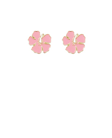 Pink Tile Earrings