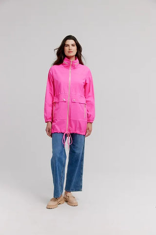 Anorak Jacket in Bright Pink