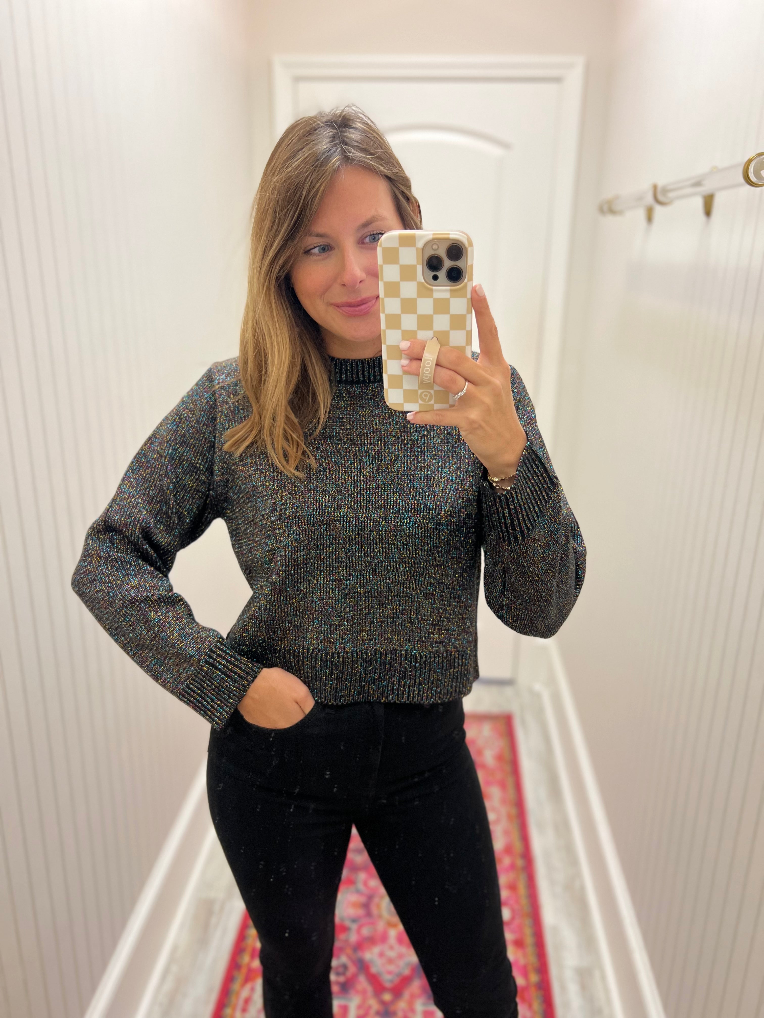 Lurex Knit Sweater