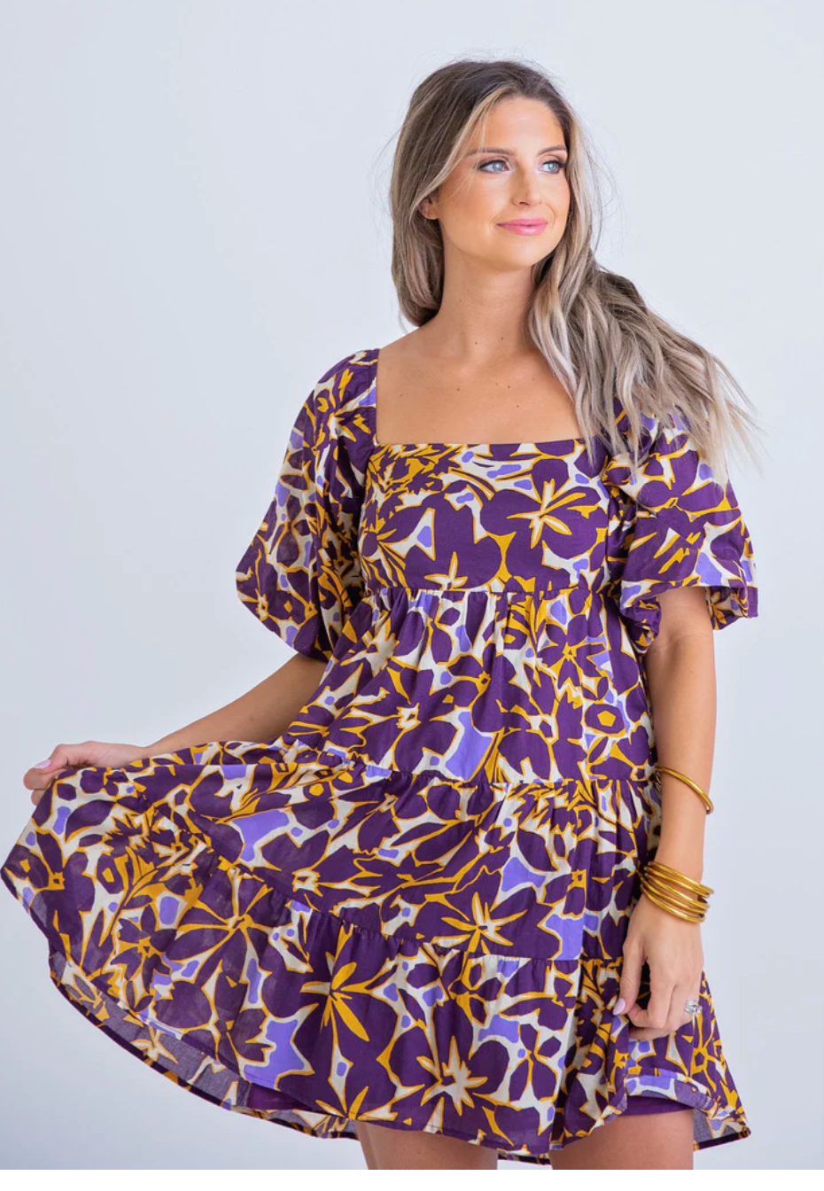 Violet Bouquet Dress
