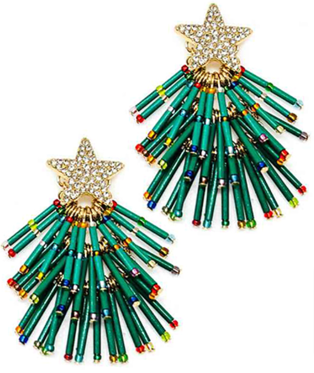 Jingle Christmas Tree Earrings