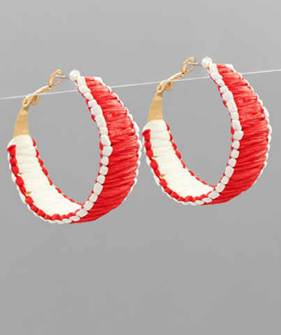 Magenta Rainbow Cabana Earrings