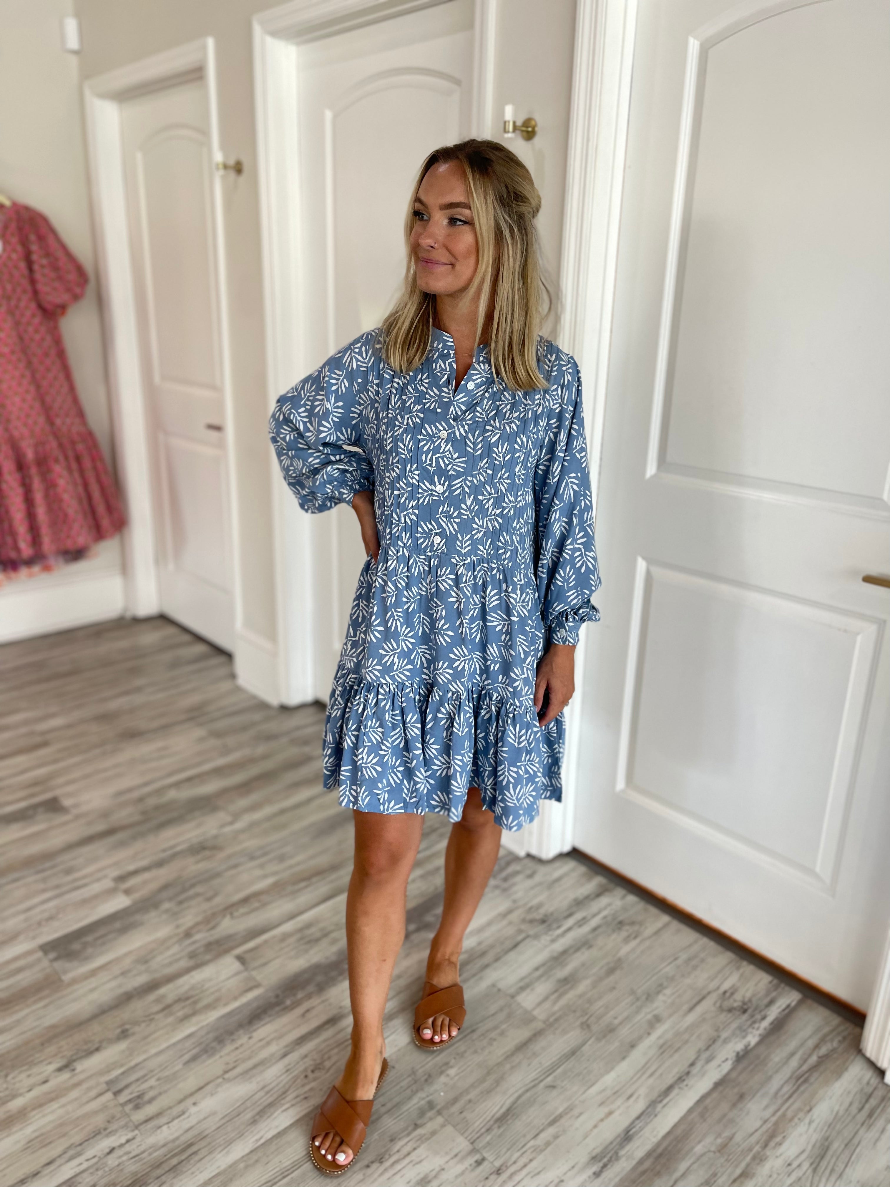Ocean Palm Shirt Dress