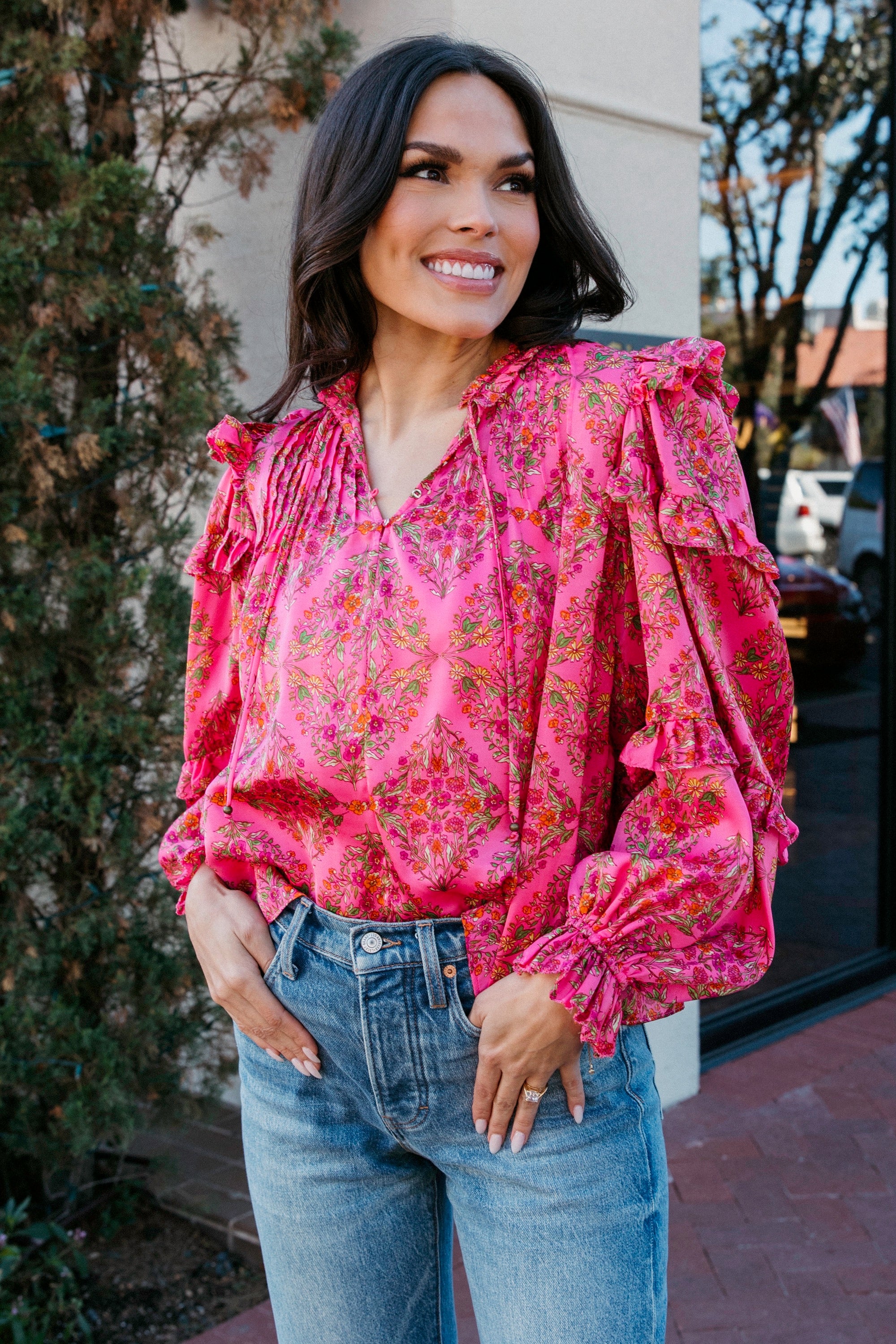 Silky Florals Top