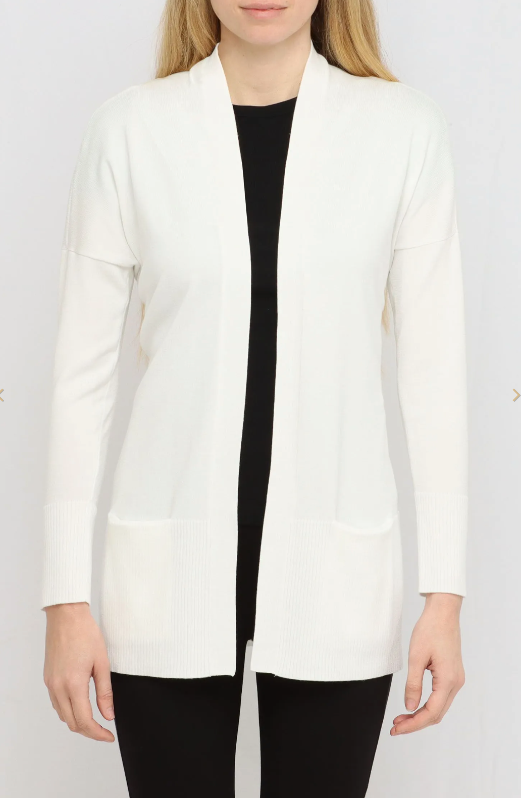 Front Pocket Cardigan in Ivory