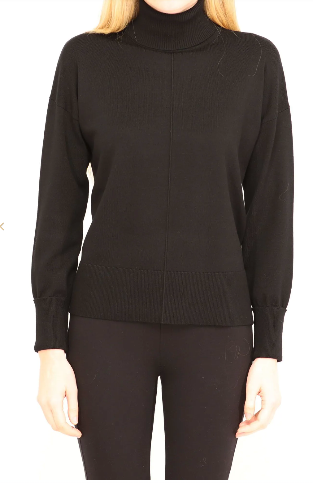 Side Slit Turtleneck