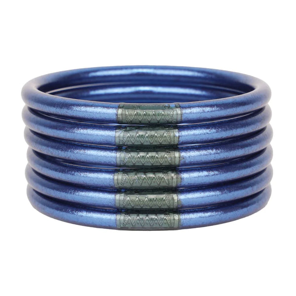 Marine Blue All Weather Bangles Set of 6