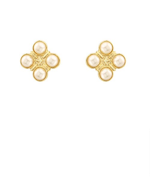 Pearl Clover Studs