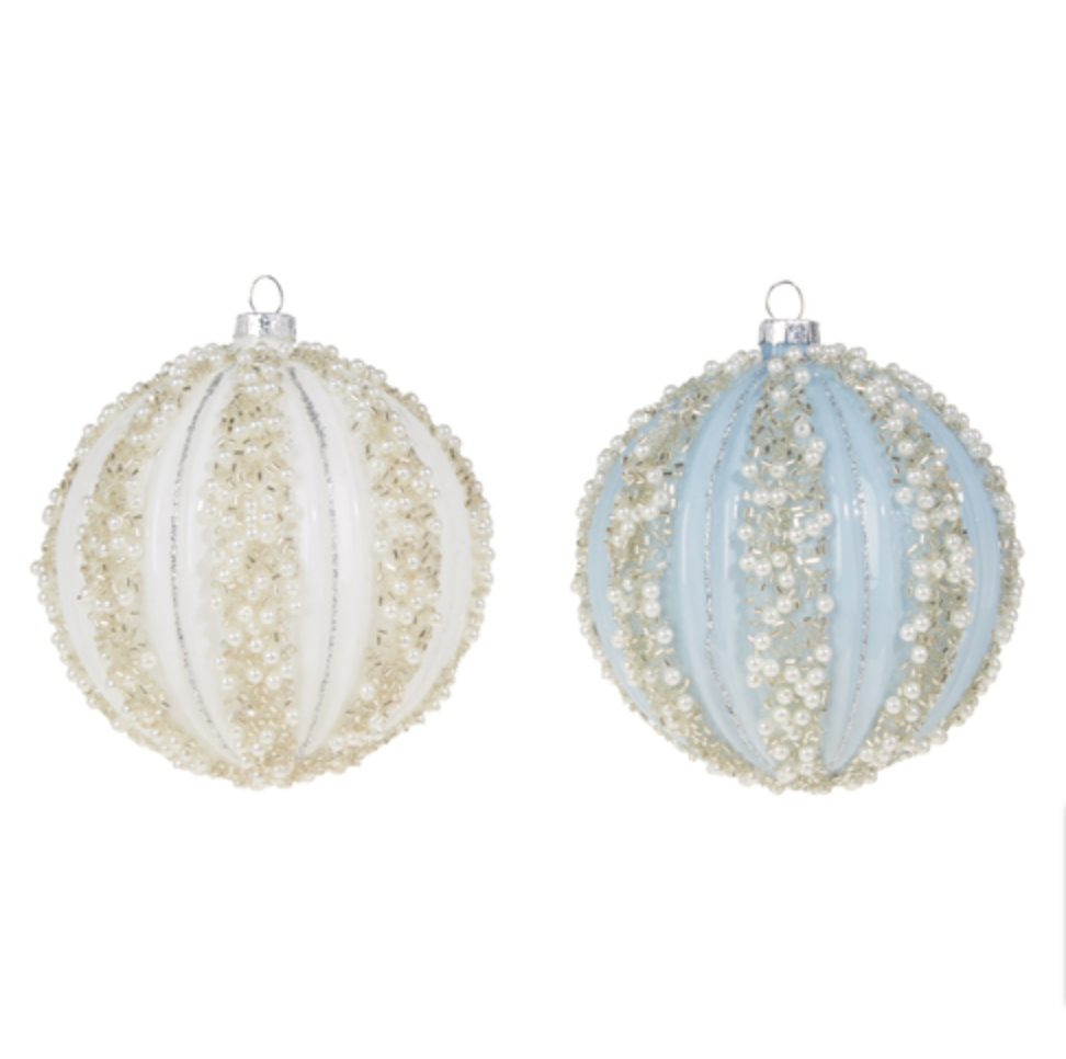 Beaded Pearl Ornament