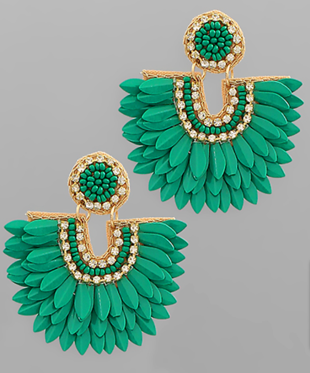 Rosemary Beaded Earrings