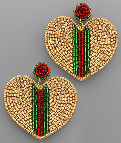 Magenta Rainbow Cabana Earrings