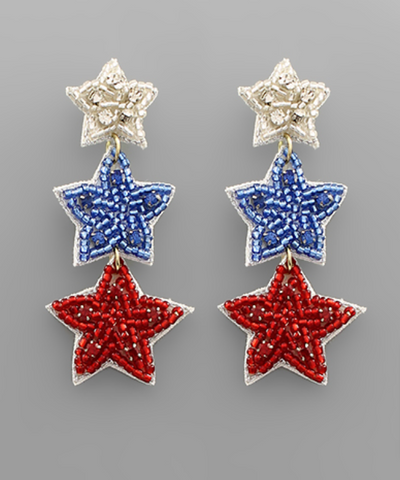 Magenta Rainbow Cabana Earrings