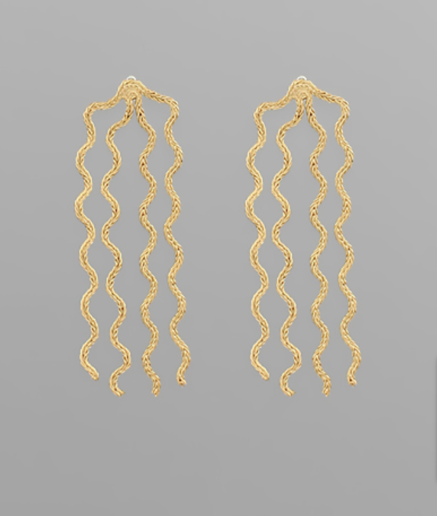 Zigzag Fringe Earrings