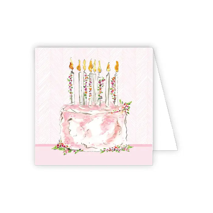Handpainted Cake Enclosure Card