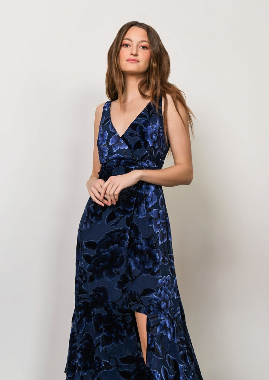 Bax Velvet Wrap Dress