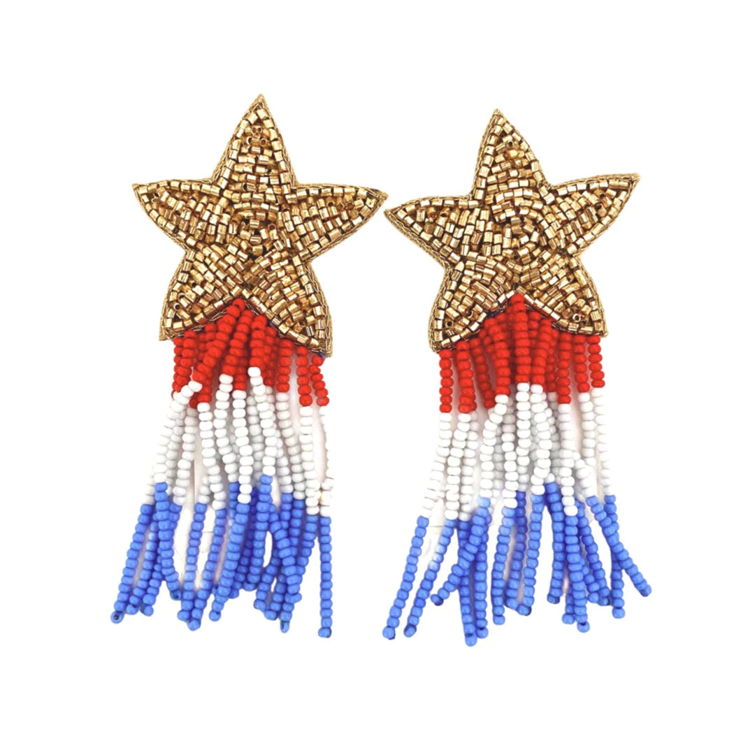 Patriotic Star Earrings
